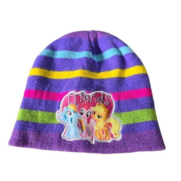 My Little Pony Rainbow Friends Girls Beanie Knit Stocking Cap Winter Kids Hat OS - Picture 1 of 5
